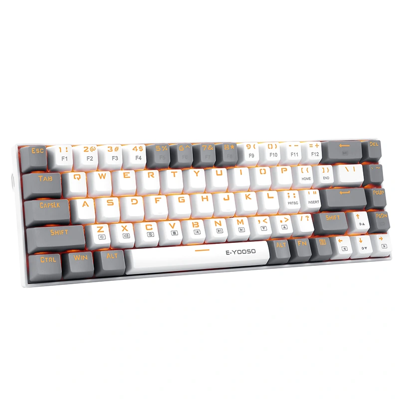 68keys 기계식 게이밍 유선 LED 백라이트 키보드