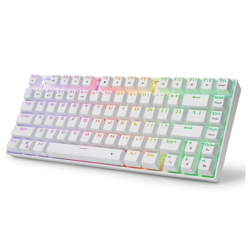 81keys 무선 블루투스 2.4Ghz RGB 기계식 키보드