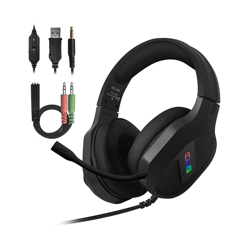 게임용 헤드셋 3.5mm 유선 RGB 조절 가능